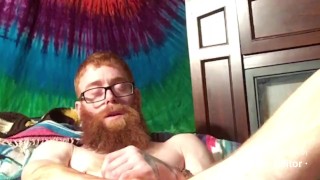 Playing with tight ass with a cumshot on chest 