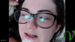 Yet another massive facial for Ms. Vixen