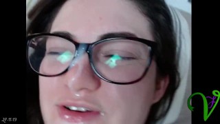 Ms. Vixen gets her pussy eaten and sucks big cock till it explodes - HL32