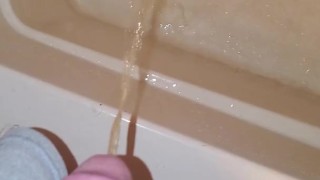 MORNING PISS BEFORE SHOWER