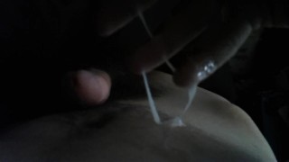 Thick cum after jerking off
