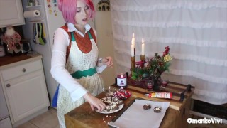 Just Natsuki for Christmas DDLC OmankoVivi Cosplay Music Video Parody