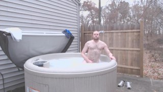 Naked in the Hot Tub