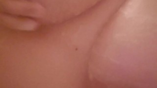 sexy BBW has fun in the shower