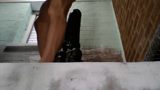 UglyAnalAndy Fucks His Wrecked Ass With Huge Dildo 