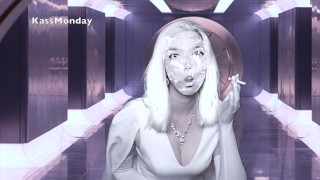 Smoking Emma Frost Blowjob in the X-Mansion
