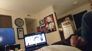 Cock Hero with Wolfradish! Cumshot at 2:20