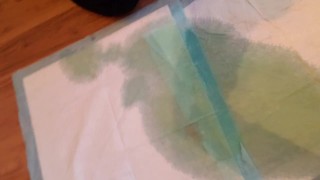 Pissing On A Super Absorbent Pee Pad