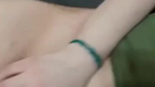 Cheating wife plays with herself for you