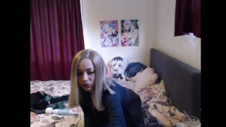 Slytherin Sabrina relaxs in front of Mirror after Class