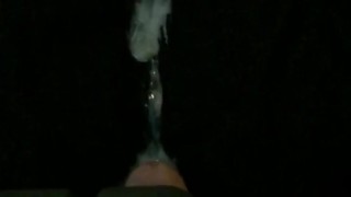 No hand cumshot slow motion