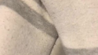 Ebony teen socks up close ASMR