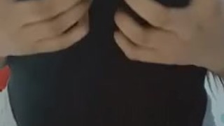 showing off my tits
