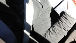 Peeing while my husband drives us down the freeway