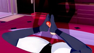 My Hero Academia - Midnight Footjob Hentai