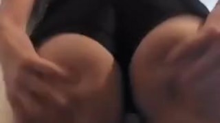 Big Butt Babe Spanks Herself And Teases