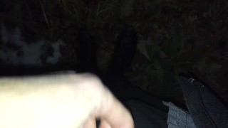 QUICK, RISKY CUM OUTSIDE IN VIEW OF HIGHWAY | VANYA VENIKOV