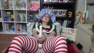 Naughty Christmas Elf Orgasm