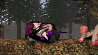 Escort Quest [FOURSOME FEMALES X FUTAS] SFM