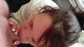 petite mia gag on a big cock, gets slapped in the face and facial