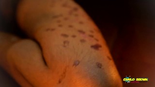  Uncut Latino In Colorful Christmas Wax Play With Carols In The Back