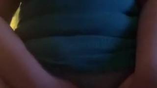 PAWG masturbates 