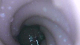 View From Inside Fleshlite During Creampie