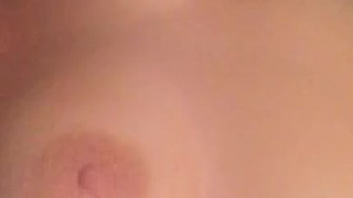 Rubbing on my nipples 