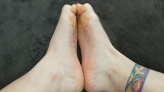 Button's Feet, from Button's POV with Some Self Toe Licking