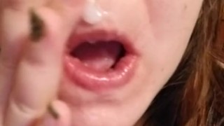 Just a quick cum clean up 