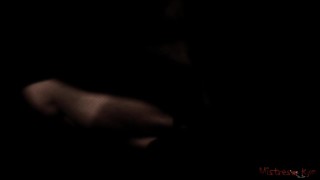 Masked Submissive on a Leash with Mistress Kym - POV