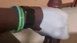 First time using a glove