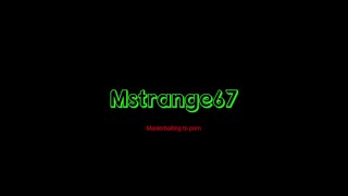 Guy masterbaiting to porn