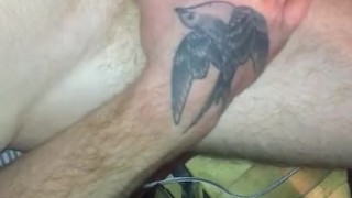 Quick jerk off with cumshot finish 