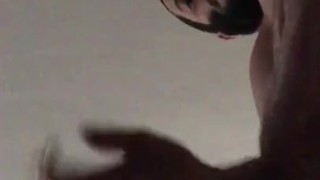 Stroking my big cock