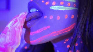 Salmakia- Sucking this big alien cock? Deepthroat