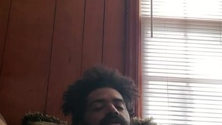 First time Anal play with solo wank