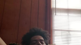 First time Anal play with solo wank