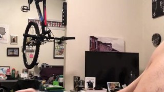 College Jock jacks off in Dorm Room (Cum)