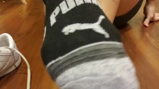Stinky feet from gym