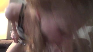 intense orgasms while masturbating with glass dildo