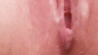 Fresh Creampie Oozes Out of Pussy 