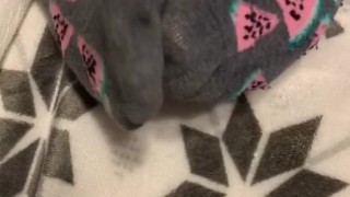 Teen girl socks up close ASMR 