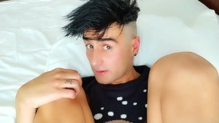 Sniff my long socks POV ( showing christmas socks to the camera lens )