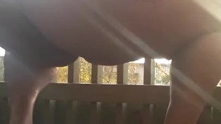 SSBBW Takes Pee Outside 