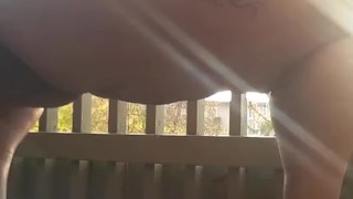 SSBBW Takes Pee Outside 