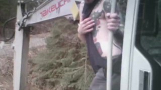 StripTease on an Excavator (Vintage)