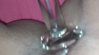 See through glass dildo. Cum watch me! I'm waiting