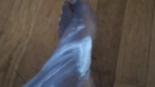 Working on sexy feet
