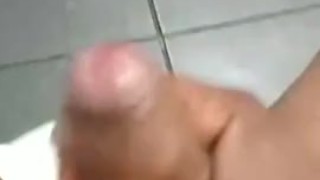 JERKING OFF MY BBD IN PUBLIC BATHROOM 